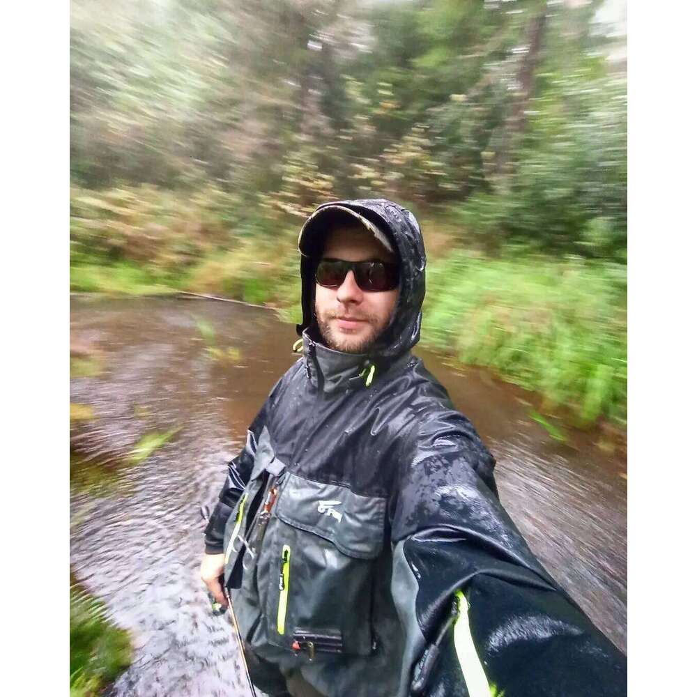 8 Fans Wading Breathable Waterproof Fishing Rain Jackets For Men&Women