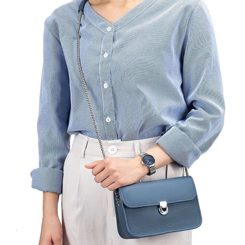 Women Brand Designer Genuine Leather Messenger Fashion Summer Small Flap Chain Shoulder Bag Handbag Female Cowhide Crossbody