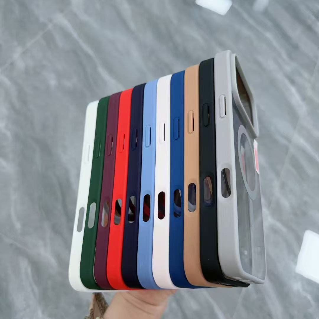 Magnetic clear Colored Full Cover Shockproof Anti-Drop Phone Case Cover Protector for iPhone 17 PRO MAX 16 PRO MAX 17 AIR