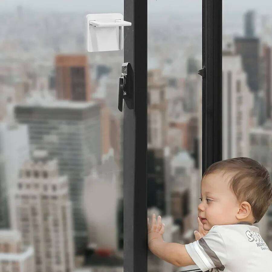 Kids Safety Sliding Window Limit Lock Drawer Cabinet Door Locks Punch-free Paste Multifunction Baby Security Protection