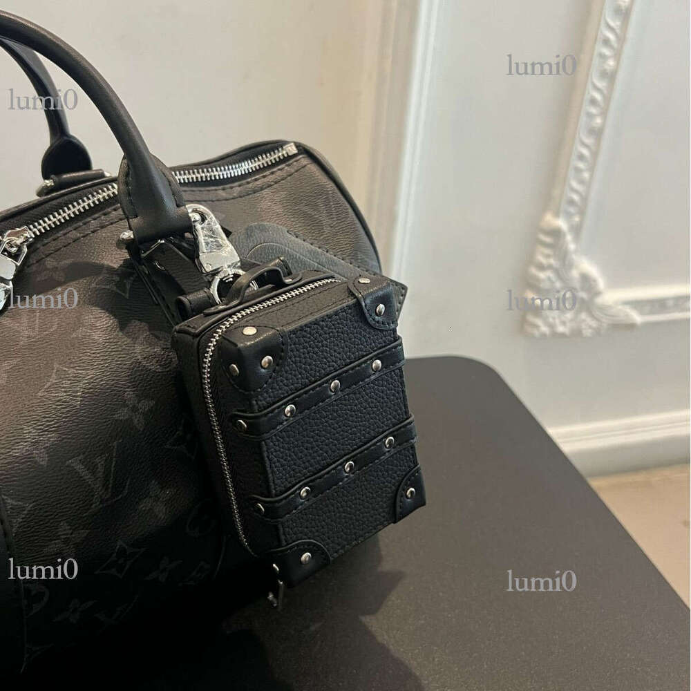 New Box Bag Pendant Keychain Zipper Accessories Wear-Resistant Leather Square Clip Ins