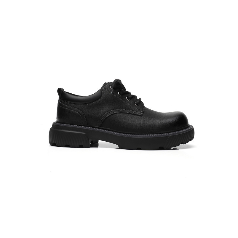 Men's Leather 2025 Spring New Business Formal British Style Black Height-Increasing Thick-Soled Casual Groom Shoes