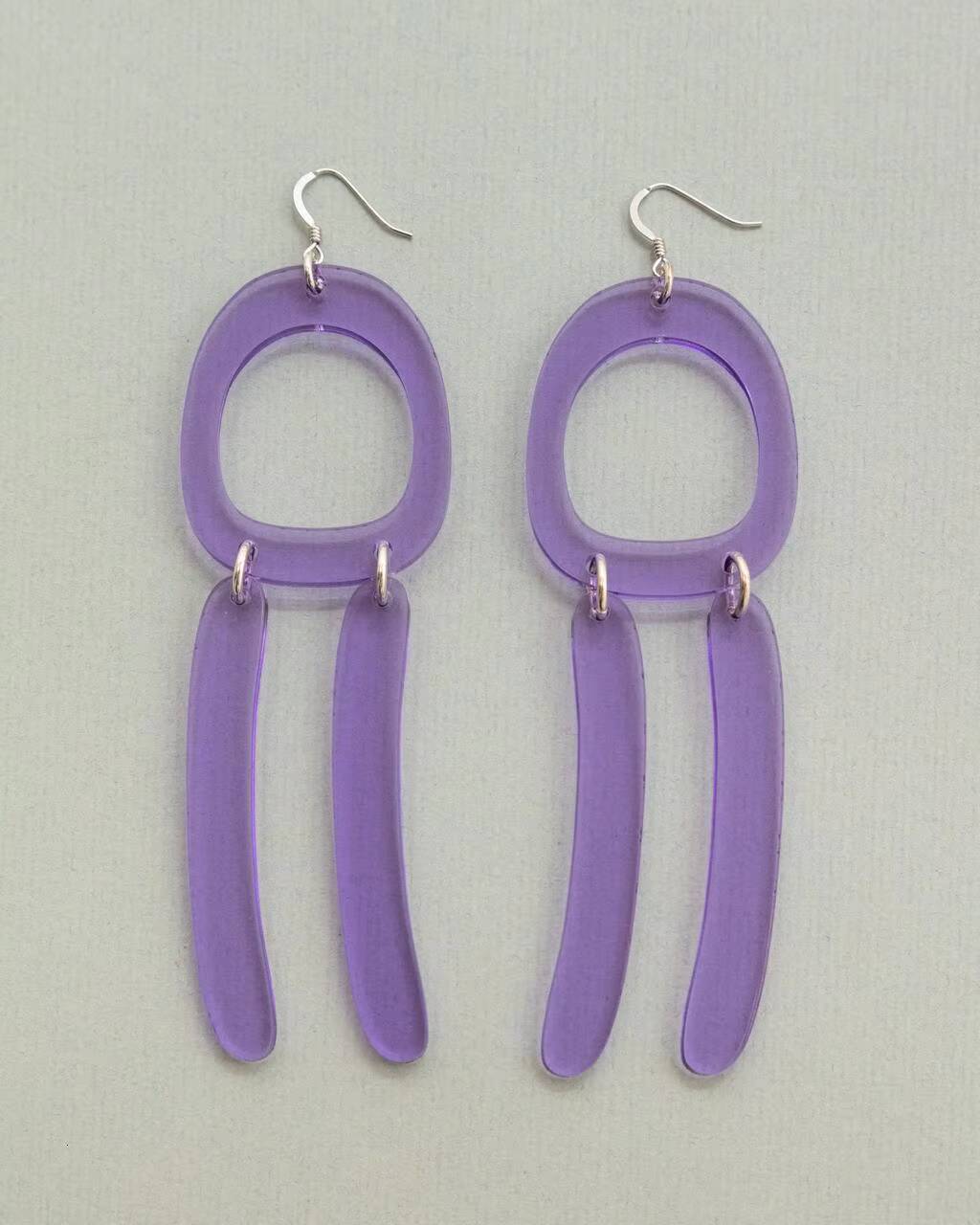 Women's Summer Bohemian Fashion Exaggerated Geometric Multicolor High Frequency Crafts Loose Earrings Studs