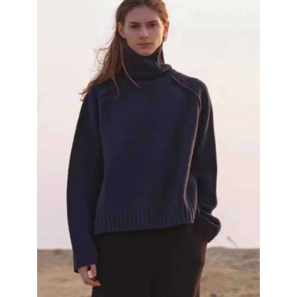 European Station Turtleneck Cashmere Women's High-Grade Autumn/Winter Pullover Knit Base Sweater 20250809