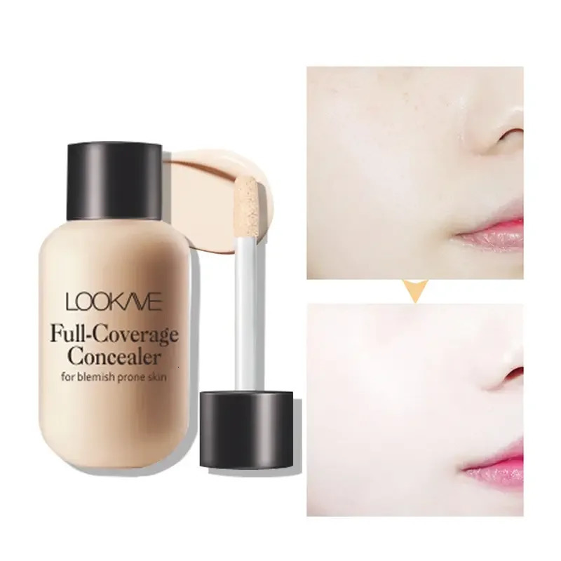 Lightweight and Compact Mini Liquid Concealer-High Coverage for Ddark Circles and BlemishesTravel-Friendly FaceMakeup Base 250813