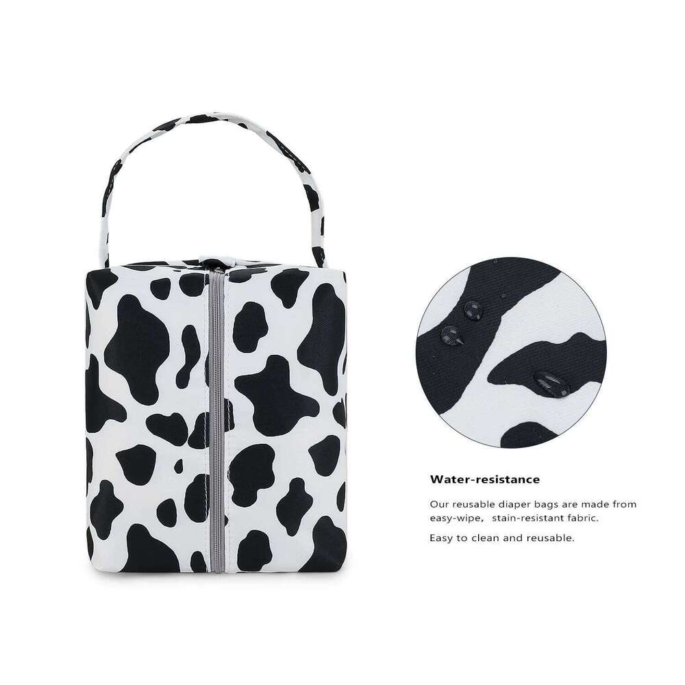 Wet Dry Bags Cloth Diapers - Waterproof Pod Hanging Reusable, Washable for Baby Stroller, Diaper Bag