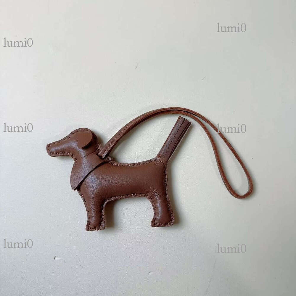 Puppy Bag Pendant New Sheepskin Hand-sewn Creative Cute Dog Hanging Decoration Car Rearview Mirror Ornament