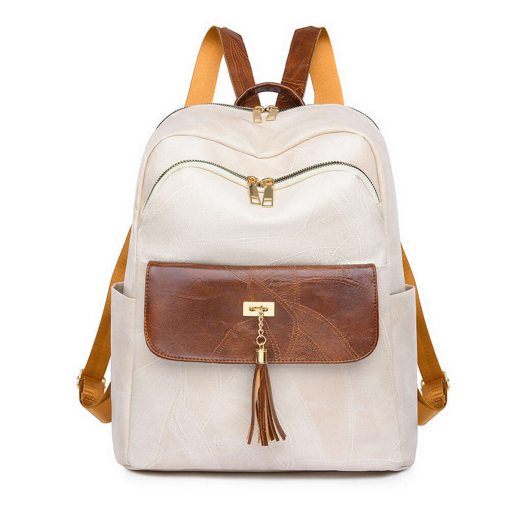 Women Tassel Decoration Large Bags Designer Tote Capacity 2025 New Travel Commuter Bag Ladies Backpack