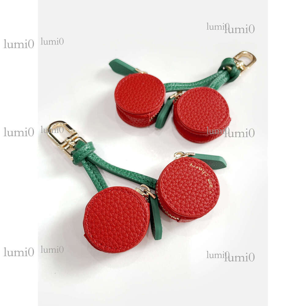 Cherry Fruit Keychain Mini Cute Coin Pouch Exquisite Small Versatile Accessory Bag Pendant