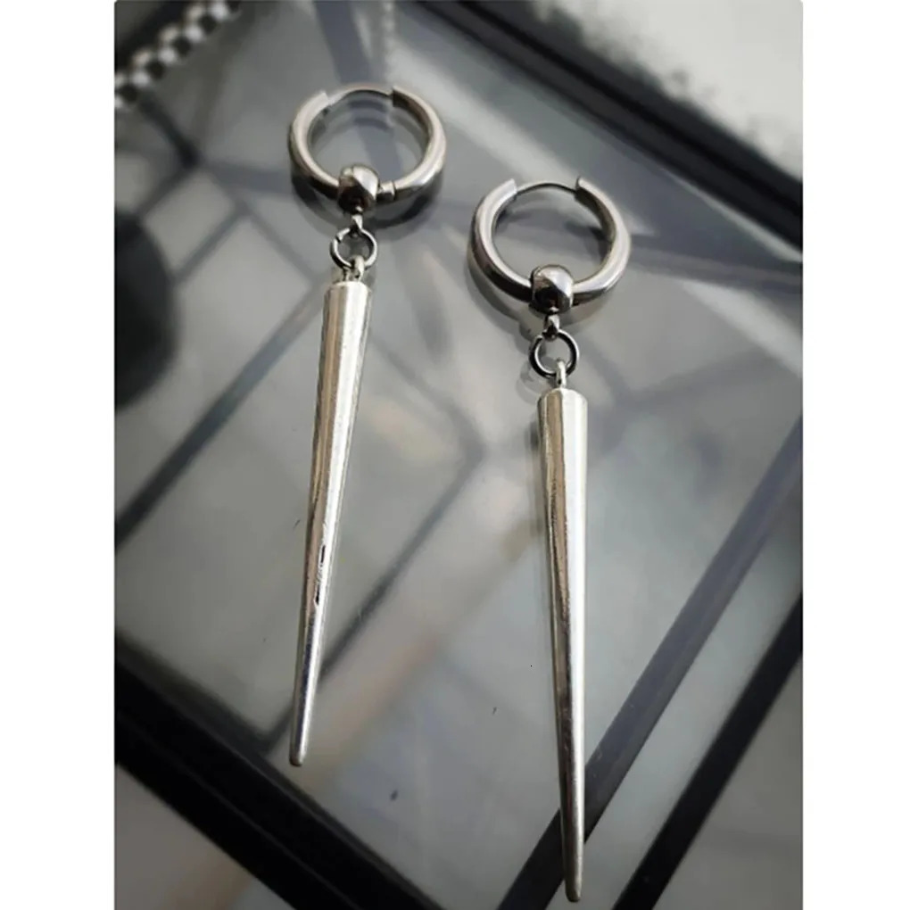 spike huggie hoop earrings large spike gothic earrings punk emo alternative womens earrings mens jewelry 250812
