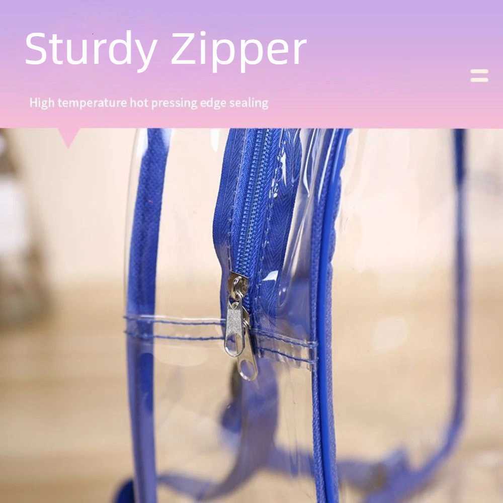 Fashion Waterproof Clear Backpack Small Zipper PVC Backpack Transparent Cell Phone Bag Beach XJ250814