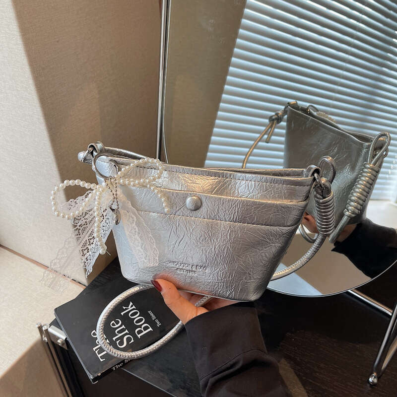 Korean 2025 New Style Small for Women, Niche Solid Color Lightweight Crossbody Bucket Bag, Versatile Bag Women, ,