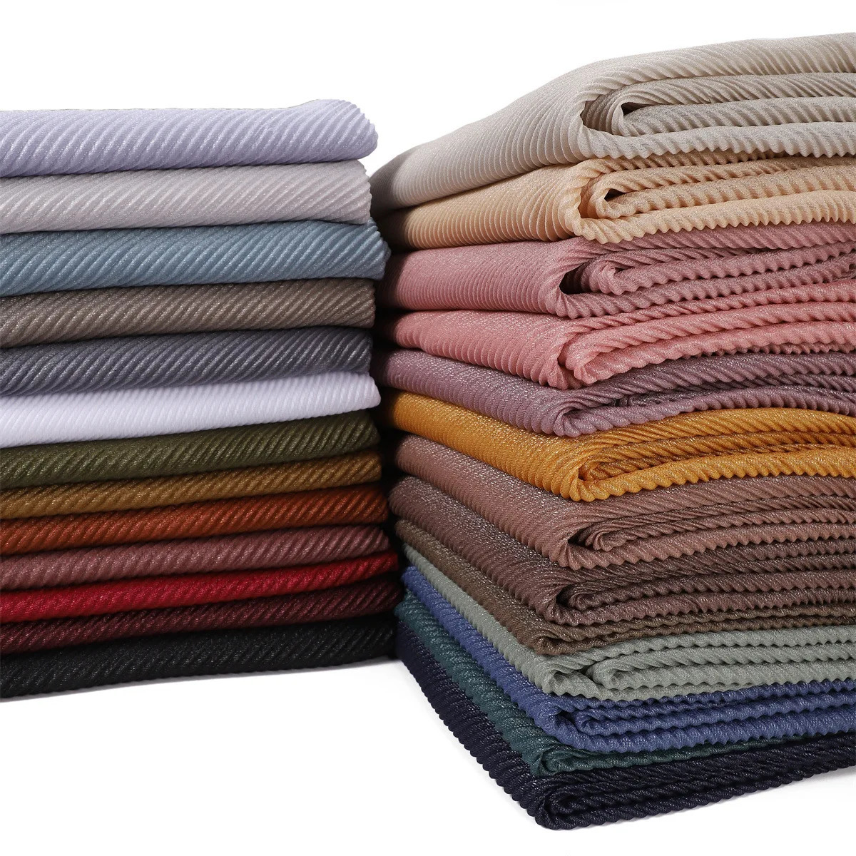 High Quality Breathable Womens Shiny Pleated Hijab Scarf Fashion Polyester Golden Sliver Crinkle Head Wraps Islamic Turban 250808