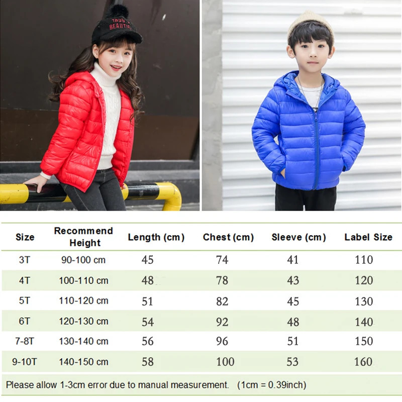 Autumn Winter Kids Down Jackets For Girls Children Clothes Warm Down Coats For Boys Toddler Girls Outerwear Children Clothes 250813