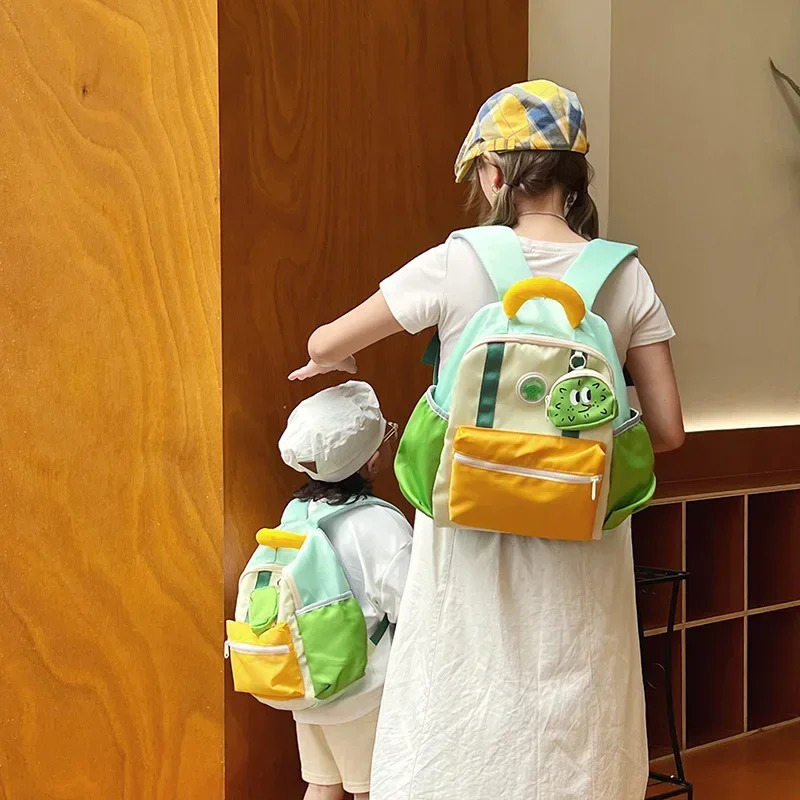 Children Lightweight Kindergarten Kids Backpack Fashion Cute Cartoon Parent-child Bag Trendy Versatile Student School Backpack 250813