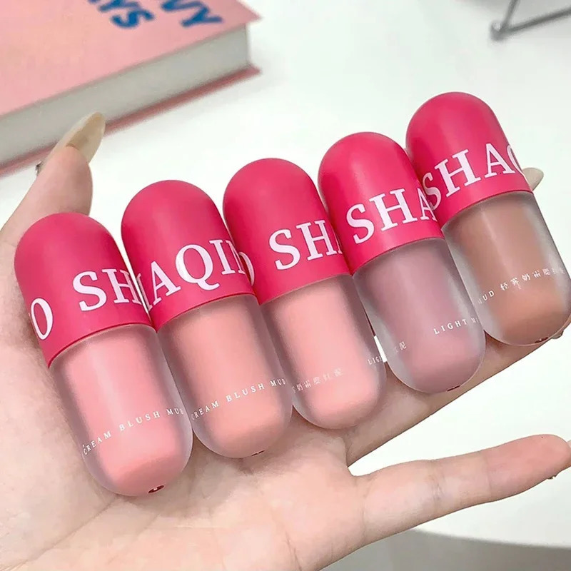 Mud Rouge Mini Blusher Matte Low Saturation Pigment Cheek Tint Natural Cheekbone Contouring Dye Clay Blush Cosmetic 250813