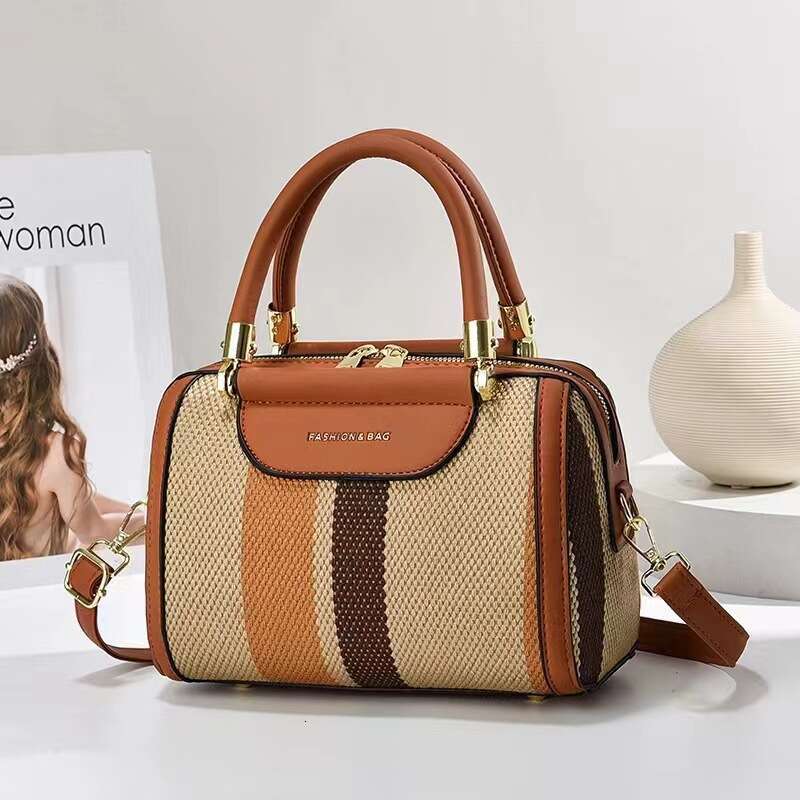 Handbag 2025 New Style Women's Textured Single Shoulder Large Mom Bag