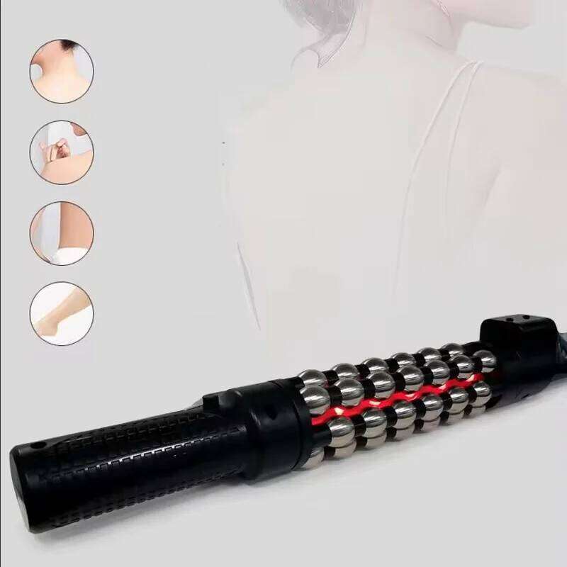 New 36W Relaxed Red Light Heated Massage Device Roll Massager 360° Rotating Inner Ball Roller For Whole Body Anti Cellulite