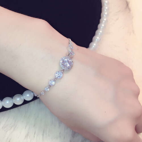New Korean Style Bracelet Trendy Fashion Exquisite Zircon Elegant Versatile Bangle Jewelry for Women S00234