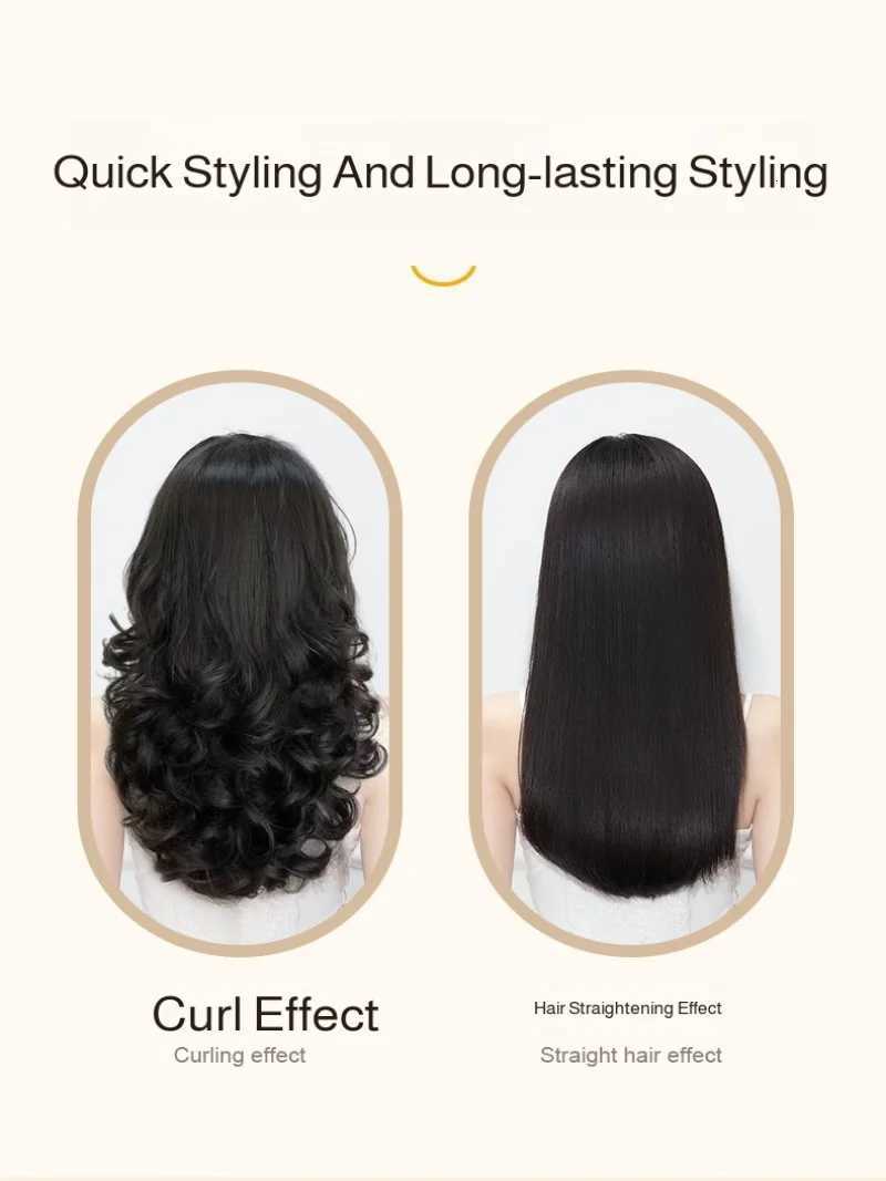 Womens Curling Iron Splint Straight Board Dual-purpose Comb Does Not Hurt Hair Anion Power Splints W250814