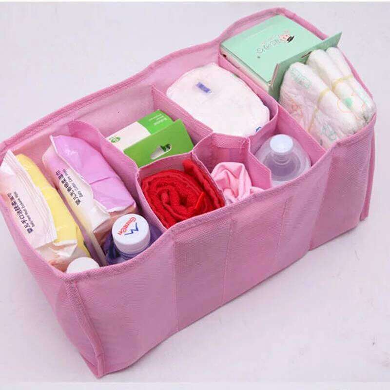 Portable Mummy Bottle Storage Multi-Function Separate Bag Nappy Maternity Handbag Baby Tote Diaper Organizer