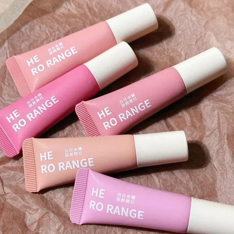 Monochrome Liquid Blusher Lightweight Color Rendering Natural Brighten Matte Rouge Blush Waterproof Facial Contouring Cosmetics 250813