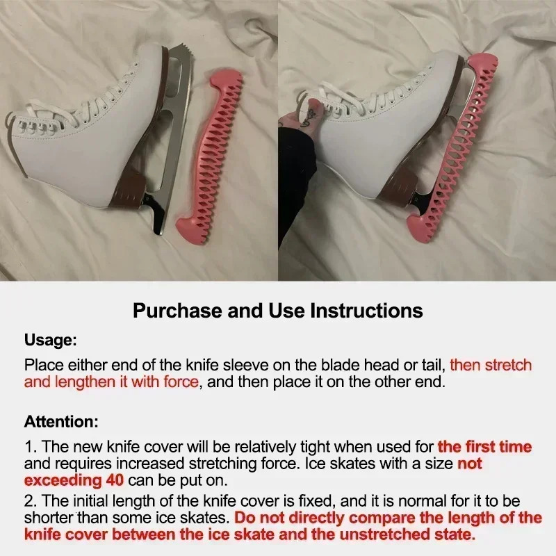 Adjustable Multicolour Ice Skating Figure Skate Blade Cover Scalable Walkable Hockey Skates Anti Slip Ice Skating Accessories 250812