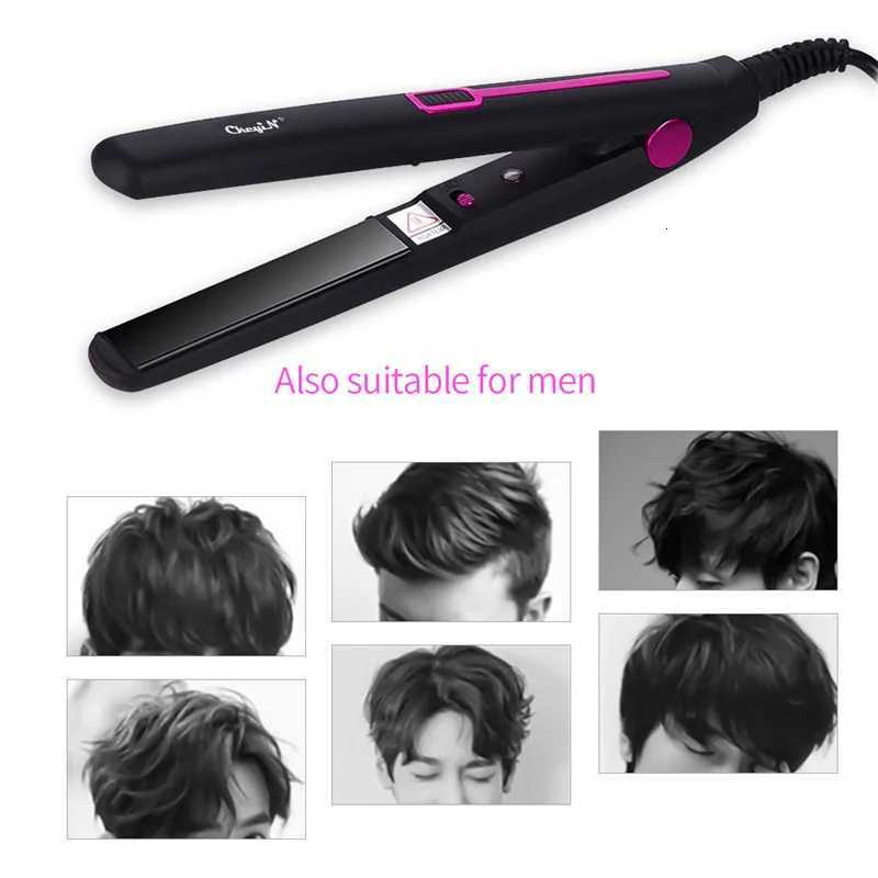 Mini Professional 2 in 1 Portable Hair Curler Hair Straightener Flat Iron Hairs Straightening Corrugated Iron Styling Tools 48 W250814