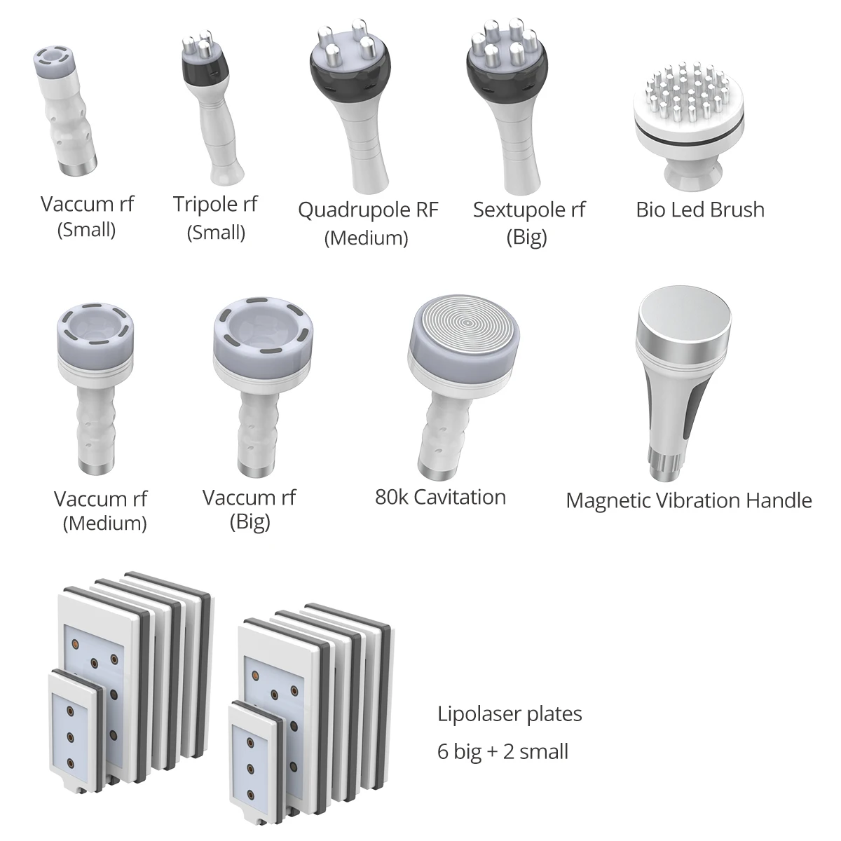 10 in 1 Rf 80k Cavitation Slimming Skin Tightening Vacuum RF Body Slimming Muscle Sculpting Cavitation Lipolaser Machine