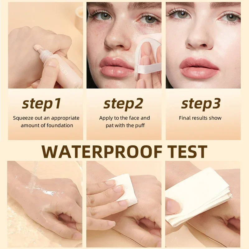 Liquid Foundation Cream Concealer Stick 6 Color Full Coverage Oil-control Natural Lasting Concealer BB Cream Makeup 250813