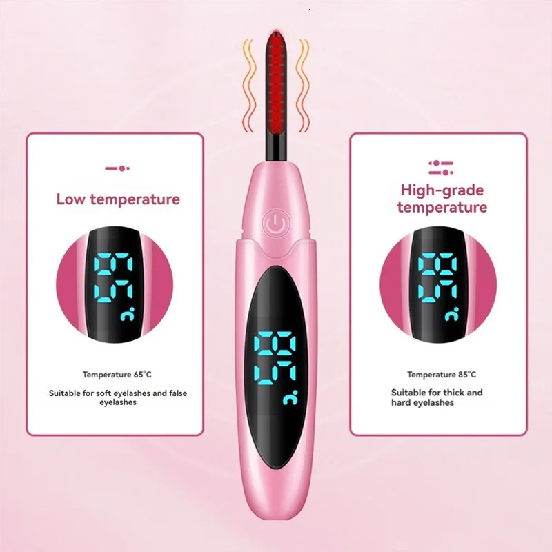 Electric Heated Eyelash Curler USB Charge Makeup Curling Kit Long Lasting Natural Eye Lash Curler Eyelash Lift Kit 250813