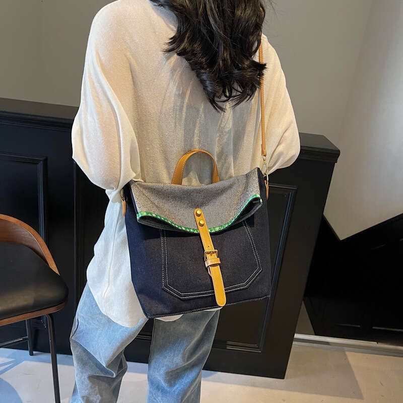 2025 New Niche Denim Messenger Trendy Artistic Youth Handbag Large Capacity Single Shoulder Bags Designer Women Crossbody Bag for Women