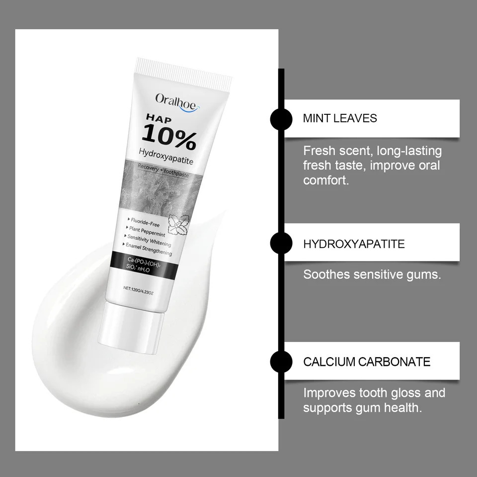 Teeth Toothpaste Enamel Oral Hygiene Cleaning Stain Removal Fresh Breath Hydroxyapatite Toothpaste 250813