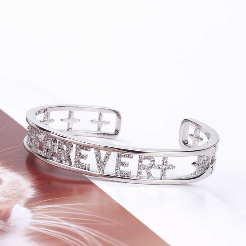 DOREMI Personalized Charms Slide Bangle English Letters 12 Birthstone Charm Heart Star Slide Bangle Z250616