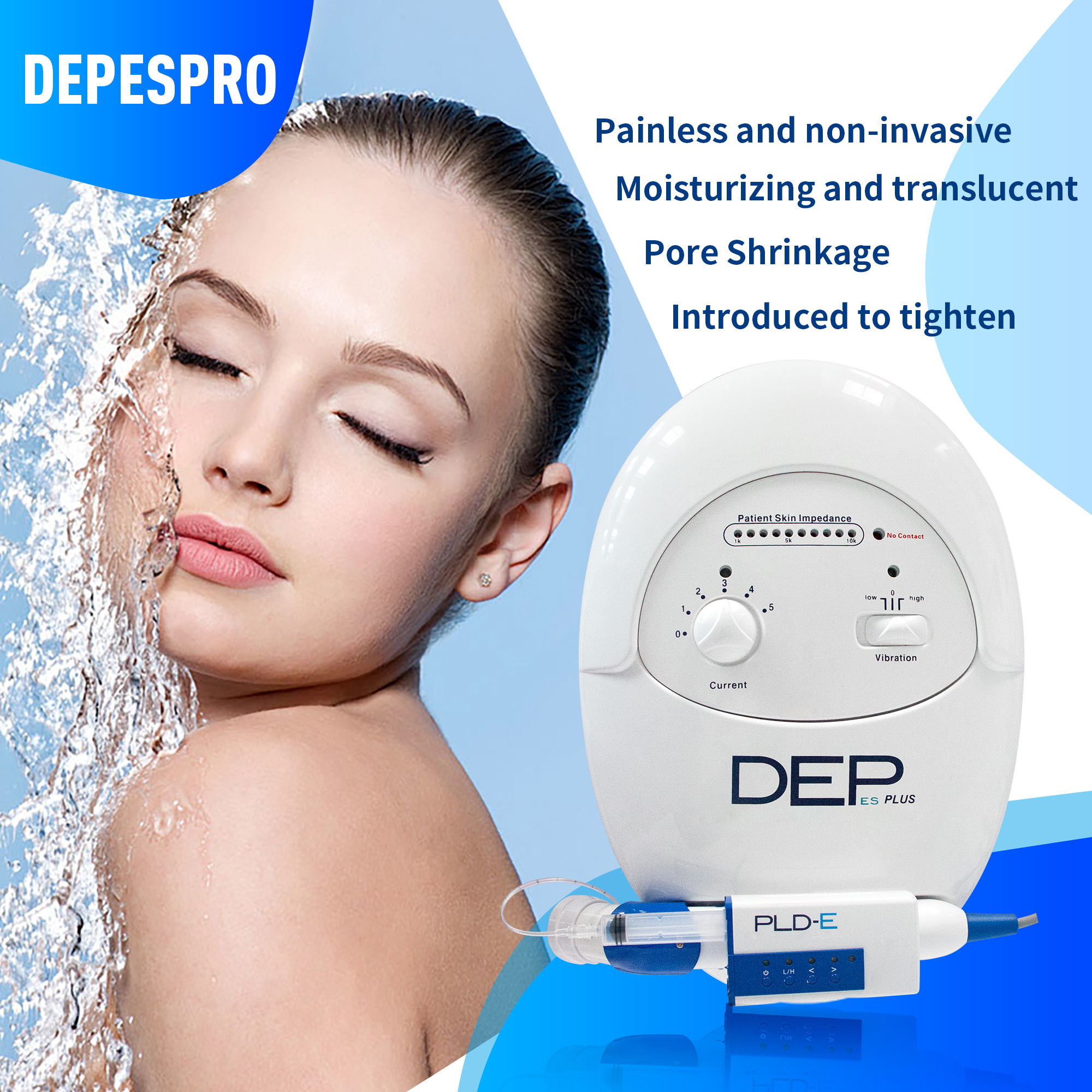 No-Needle Mesotherapy Device Portable Needle-freeWhole Body Beauty Wrinkle Frming Lift Single Handle Efficient And Safe Beauty Equipment Can Add Care 