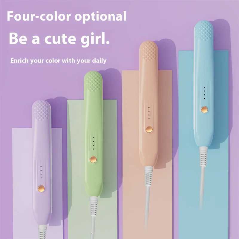 Mini Straightening Iron for Home Use Hair Straightener Curling Wand Dual Use Straight and Curly Hair Styling Tool Compact Size W250814