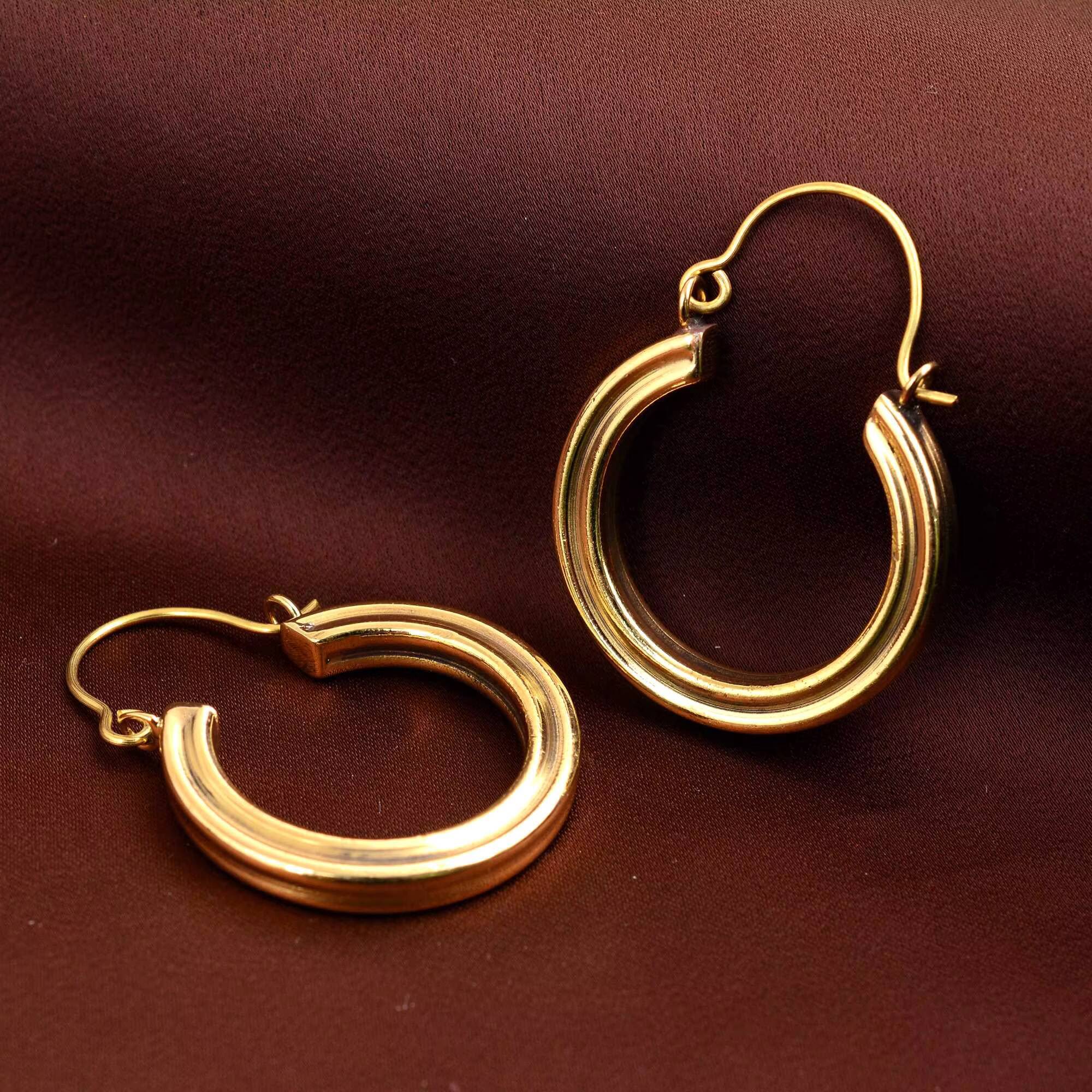 Exaggerated Design Cross Clip Hoop Multi-layer Irregular Lines C-shaped Round Women's Earrings