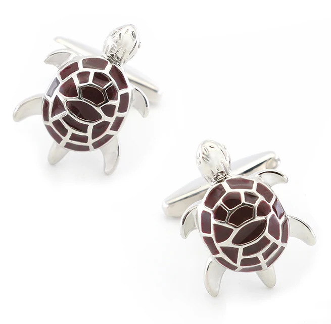 Mens Tortoise Cufflinks Quality Brass Material Green Color Fashion Turtle Cuff Links Wholesale Retail 250812
