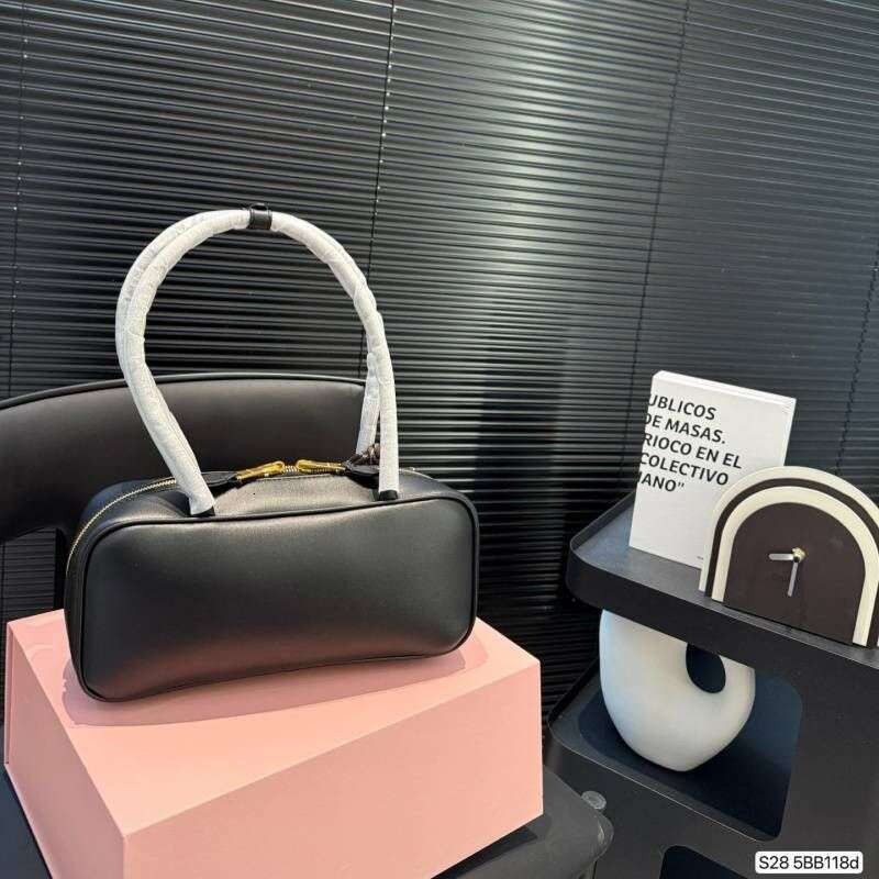 2025 New Trendy Fashion Simple And Gorgeous High Quality Large Capacity Women's Versatile Bowling Handbag Bilingual Notes