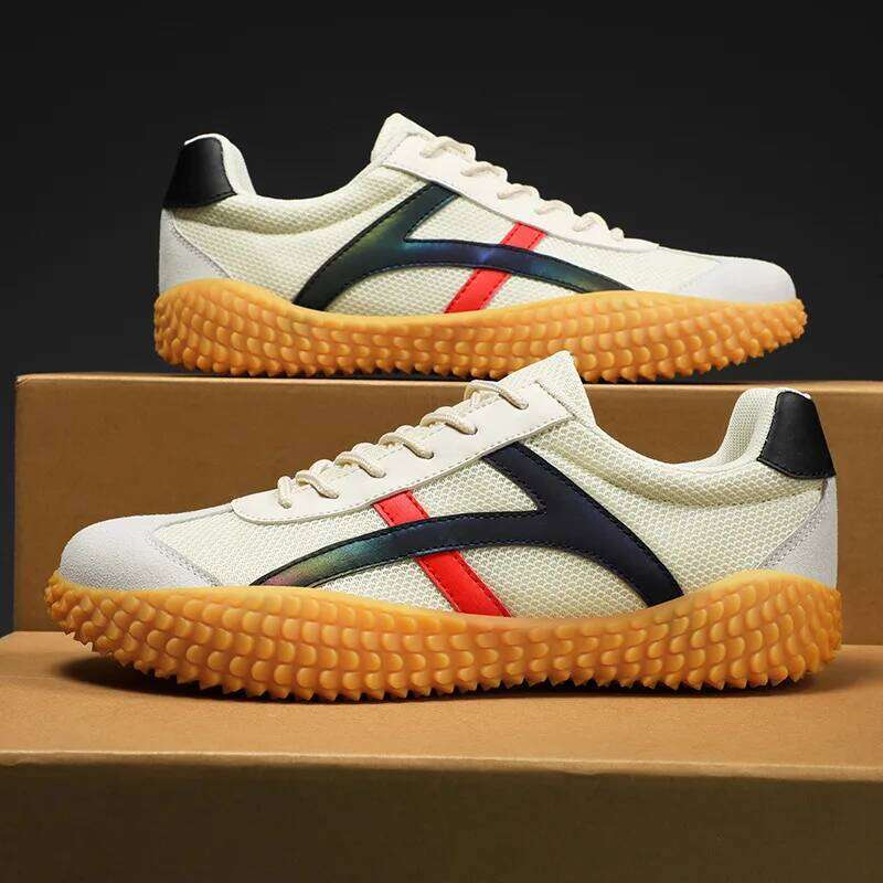 Men's Tug of War Non-slip Soft Breathable Wearable Sports Shoes Comfortable Large Size Striped Patchwork