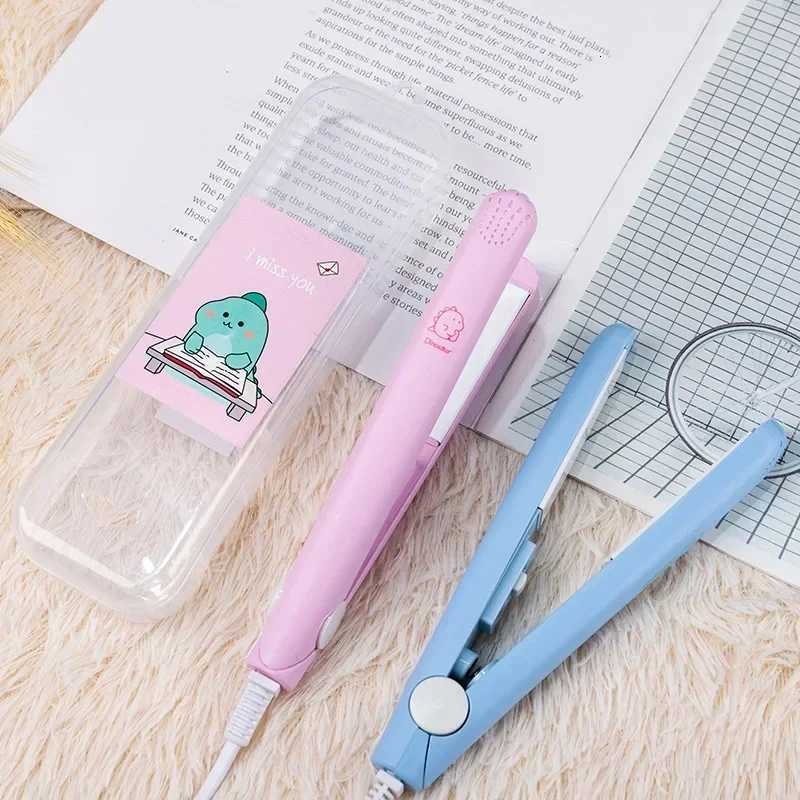Small Power Cartoon Hair Straightener Curler Flat Splint Ironing Board Bangs Fluffy Ceramic Professional Ladies Styling Tools W250814