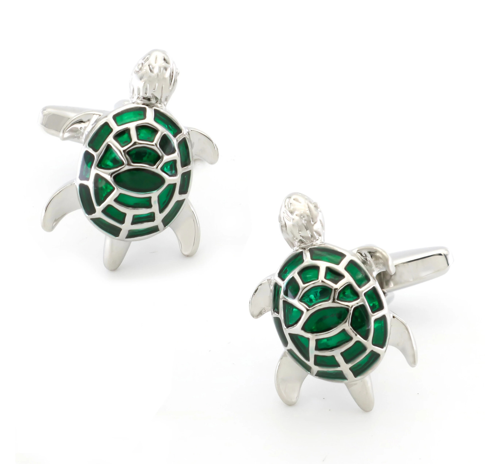 Mens Tortoise Cufflinks Quality Brass Material Green Color Fashion Turtle Cuff Links Wholesale Retail 250812