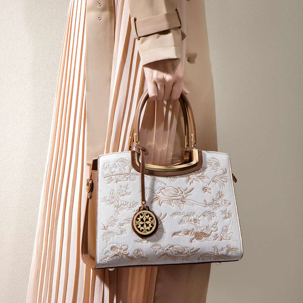 2025 New Fashion Commuter Printed Handbag For Women, Niche High-End Feel, Large Capacity Single Shoulder Crossbody Tote Bag