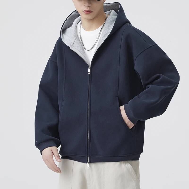 Autumn Hooded Sweatshirt Men Loose Casual Streetwear Fashion Vintage Sport Hood Sweatshirts Jacket Couple Hoodie Coat Outerwear