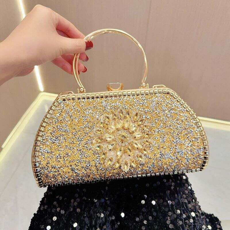 New Handbag for Women's Cheongsam, Celebrity Water Dia Handbag, Single Shoulder Diagonal Straddle Banquet Bag