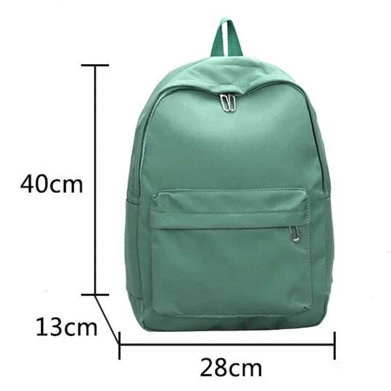igh Quality New Waterproof Nylon Women Backpack Female Travel Bag Backpacks Schoolbag for Teenage Girls Solid Color Bookbag XJ250814