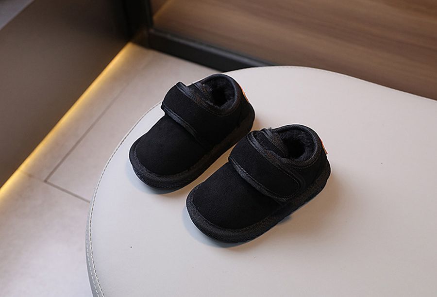 2024 New Winter Baby Snow Boots Warm Plush Little Boys Shoes Kidsnest Non-slip Fashion Toddler Girls Boots Sizes 15-19