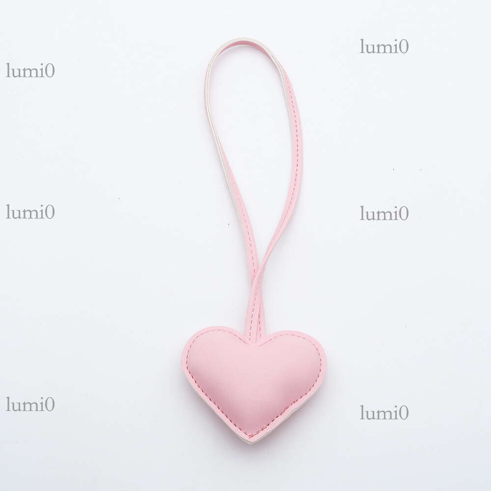 Creative PU Leather Simple Love Heart Bag Clothing Accessories Couple Pendant Ornaments
