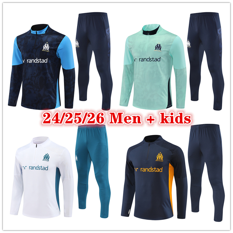 2025 2026 OM Men and kids football tracksuit survetement training suit 24 25 26 soccer tracksuit football jogging Survetement Foot