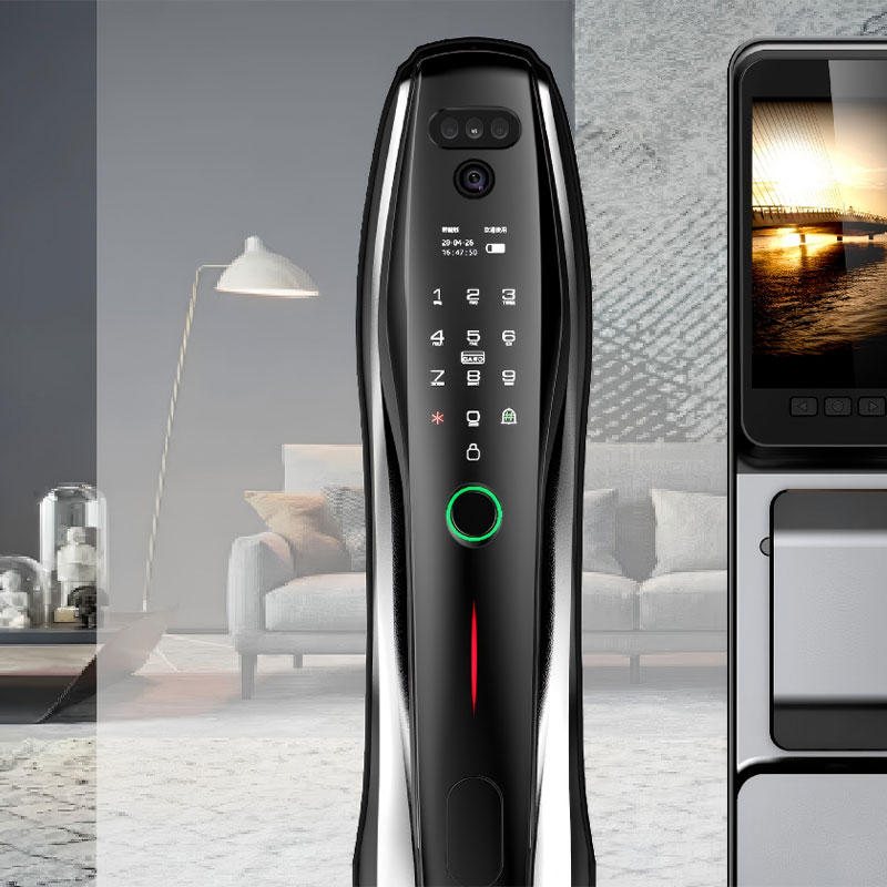 Application of Remote Secure Fingerprint and Facial Recognition Smart Home Door Lock RUBINHR1